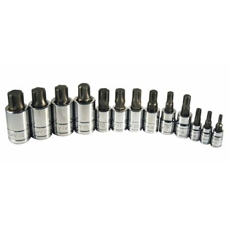 Atd Tools ATD Tools ATD-13780 13 Pc. Ribe Bit Socket Set ATD-13780